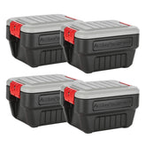 Rubbermaid ActionPacker 8 Gal lid close showing weather protection.