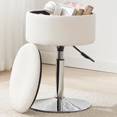 RUCUKEN vanity stool seat with comfortable cushion for makeup tasks
