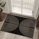 Rugalia Easy Jute Rainbow Entryway Rug front view with vibrant colors for a welcoming entry
