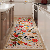 Rugcomf floral boho pattern rug runner adds chic warmth to hallways.