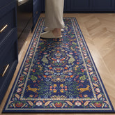 Rugcomf blue floral runner adds vibrant style to living rooms