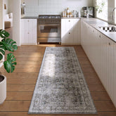 Rugcomf Runner with soft floral pattern close-up showing plush underfoot comfort.