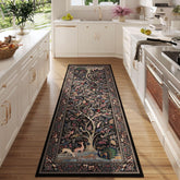 Rugcomf Tree of Life pattern close-up in vibrant colors for lively spaces.