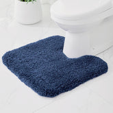 Ruggnovea U-shaped toilet rug beside the toilet for safety and comfort.