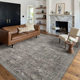Rugxara vintage boho rug in living room with cozy ambience
