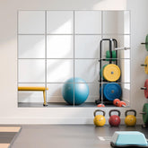 Ruomeng 14x12 inch frameless mirror tile for clearer workout reflections