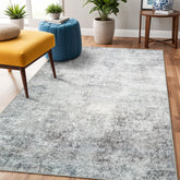 RUUGME 3x5 entryway rug with abstract pattern adds modern style.