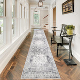 RUUGME hallway runner rug 2'6x12 grey close-up texture for entryways