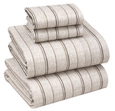 RUVANTI 100% cotton percale queen sheets close-up of crisp texture for cool sleep