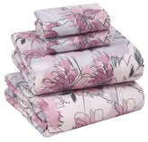 Ruvanti lilac floral full set print shown for cool, breathable sleep.