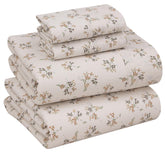 RUVANTI percale floral pattern close-up shows vibrant design and crisp texture.