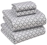 RUVANTI queen percale flat sheet close-up weave, crisp and breathable.