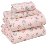 RUVANTI queen percale sheets with floral design for a fresh, breathable bedroom look.