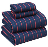 RUVANTI flat sheet close-up shows crisp percale weave for breathability.
