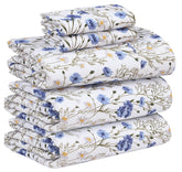 RUVANTI Sweet Pea percale flat sheet 108x102 shows crisp cooling ament