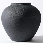 RyddeligHome Arina black round vaseβcenterpiece for modern dining and console decor.