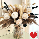 RyddeligHome artificial flowers in vase centerpiece for dining room decor