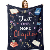 Ryubein book lovers blanket with heartwarming quote for cozy reading moments