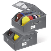 RZMAYIS hat storage gray outer view highlights stackable design
