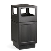 Safco Canmeleon 38-gallon trash can for indoor or outdoor use with durable construction