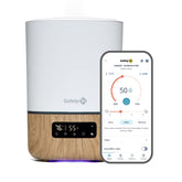 Safety 1st Connected Smart Humidifier top-fill tank for easy refills.
