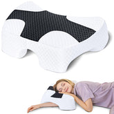 SAHEYER side-sleeper pillow armhole highlights arm comfort during side sleeping.