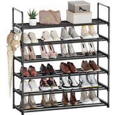 Saincustom 6-tier shoe rack front view with ample storage for everyday footwear.