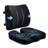 SAIREIDER seat cushion with ergonomic U shape supports tailbone and comfort