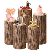 SaitiMade wood cylinder cover closeup showing natural wood tone for elegant decor.