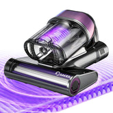 Saker mattress vacuum with blue light targets hidden dust for cleaner fabrics.