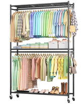 Sakugi clothes rack overview showing a sturdy frame for organized wardrobe storage