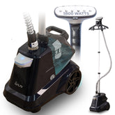 SALAV heavy-duty steamer with foot pedal for hands-free control in busy settings.