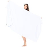 Salbakos luxury bath sheet 40x80 oversized for full-body coverage and warmth