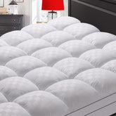 SameBed full topper with square jacquard surface for soft, breathable comfort.