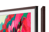 Samsung The Frame 65-inch bezel in modern brown enhances room style