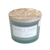 Sand + Paws Clean Waves jar shown with a stylish lid, ideal for modern living spaces and odor control