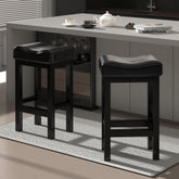 SANUMY bar stools 30-inch counter height with saddle seats for kitchen island seating