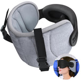SARISUN travel pillow on airplane headrest for restful sleep