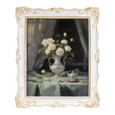 Saysmile 8x10 vintage frame with glass front showcases photos clearly on wall.