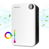 Scozza 95oz dehumidifier water tank captures excess moisture efficiently.