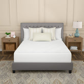 Sealy Complete Protection waterproof top protects the mattress from spills.