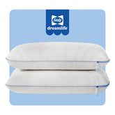 Sealy Dreamlife memory foam pillow front view for targeted neck support.
