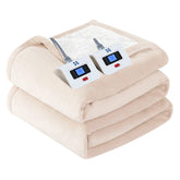 Sealy electric blanket king-size with flannel-sherpa exterior for cozy warmth.