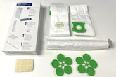Sebo 5828AM service box with eight AeraPure bags for efficient filtration