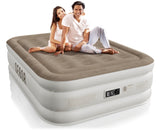Sebor air mattress full with built in pump top view showing quick setup