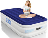 Sebor twin air mattress top material delivers plush sleep comfort for guests