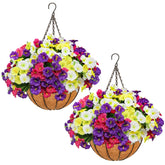 secqous morning glory hanging basket setup for easy outdoor installation.