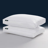 Serta Hotel Collection queen pillows set provides balanced support for back, side, and stomach sleepers.