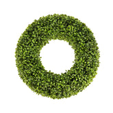 SEVENLOVE Boxwood wreath with lush green leaves suitable for all-year front-door decor