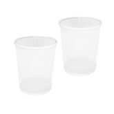 Seville Classics two-pack round mesh wastebasket top view, ideal for quick trash disposal in any room.
